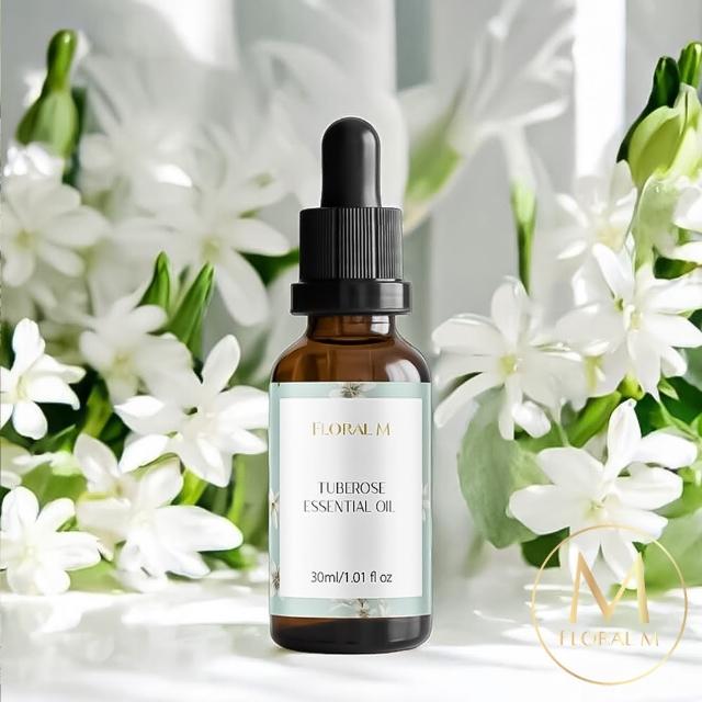 【Floral M】晚香玉空間香氛油30ml(擴香花/香氛精油/淨化空氣/擴香精油/水氧機專用)