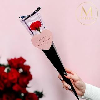 【Floral M】媽咪我愛妳胭脂紅康乃馨香水花(乾燥花/母親節花束/禮物/康乃馨花束/永生花/母親節花禮)