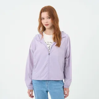 【GIORDANO 佐丹奴】女裝抗UV涼感連帽外套 G-Motion Tennis系列(34 藤花紫)