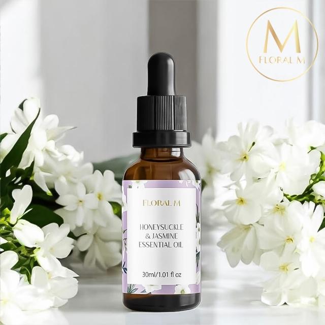 【Floral M】忍冬茉莉空間香氛油30ml(擴香花/香氛精油/淨化空氣/擴香精油/水氧機專用)