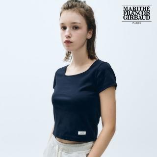 【MARITHE FRANCOIS GIRBAUD】官方旗艦 女版 基本款短版TEE(海軍藍)