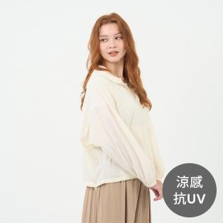 【GIORDANO 佐丹奴】女裝抗UV涼感連帽外套 G-Motion Tennis系列(03 奶白)