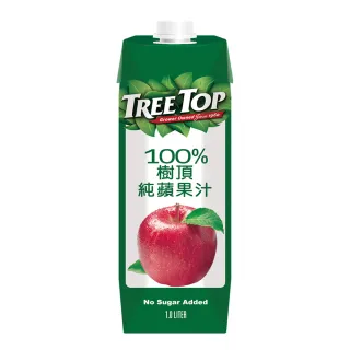 【Tree Top 樹頂】100%純蘋果汁 1Lx1箱(共10入)