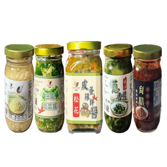 育膳冷凍拌醬系列4罐組-香蒜/香蔥/皮蛋/香菜(拌飯 拌麵 炒菜 炒飯 火鍋 水餃 沾醬)