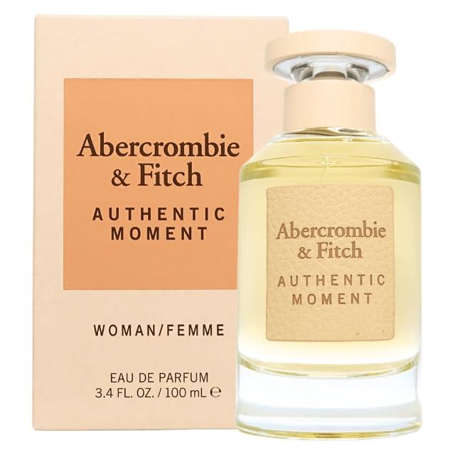 【Abercrombie & Fitch】Authentic Moment 真我時光女性淡香精 EDP 100ml(平行輸入)