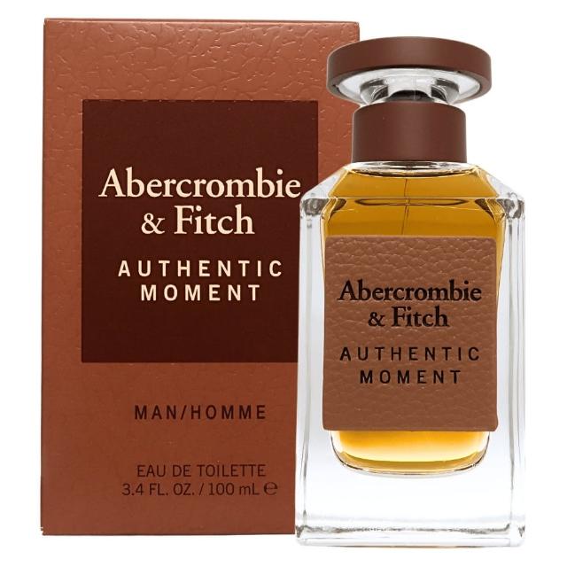 【Abercrombie & Fitch】Authentic Moment 真我時光男性淡香水 EDT 100ml(平行輸入)
