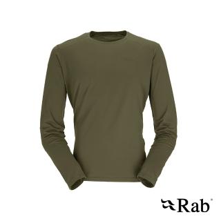 【RAB】Force LS Tee 長袖透氣排汗衣 男款 橄欖綠 #QBL07