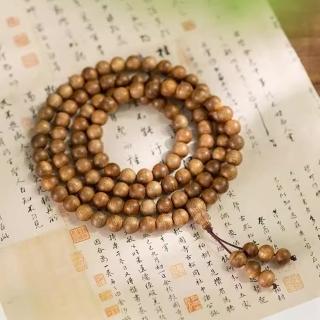 【巴黎精品】現貨+預購 佛珠108顆念珠(6/8mm天然沉香轉運珠男女手串2款a1ez3)