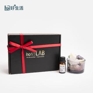 【hoi!LAB】X水晶礦石香氛禮盒(琥珀巖蘭草10ml)