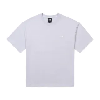【The North Face 官方旗艦】北面UE男款灰色純棉落肩設計舒適短袖T恤｜885R0TI(黑標系列)