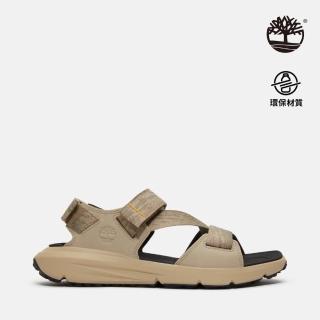 【Timberland 官方旗艦】男款淺棕色後扣式涼鞋(A6DPPEVH)