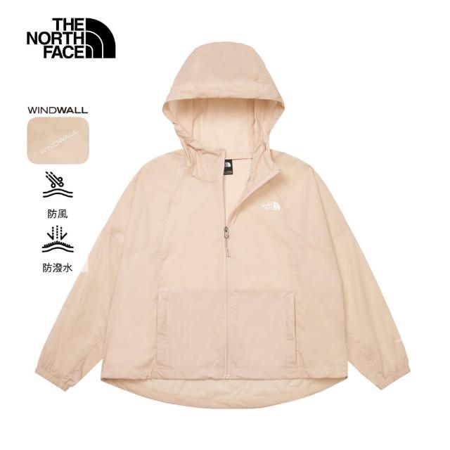 【The North Face 官方旗艦】北面女款粉色DWR防潑水防風外套｜8C52LK6