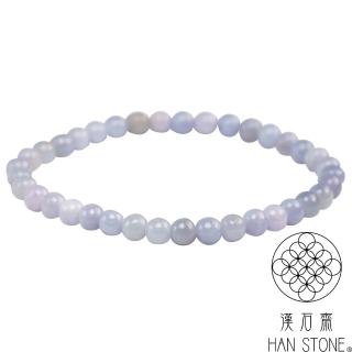 【漢石齋】天然翡翠A貨 手珠手串 紫羅蘭種帶黃翡(4.5-5.5mm/ 37pcs)