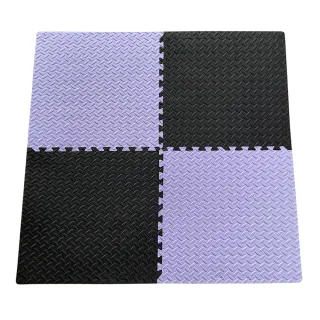 【MOMOTARO 桃太郎地墊】微NG福利品台灣製極厚2.5CM拼接超Q樹葉紋32x32無毒防滑巧拼地墊(64片裝-約1.8坪)