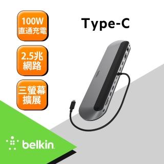 【BELKIN】Connect 通用 USB-C 11 合 1 專業擴充基座(INC014btSGY)