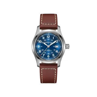 【HAMILTON 漢米爾頓】卡其陸戰自動腕錶 42mm(自動上鍊 中性 皮帶 H70605540)