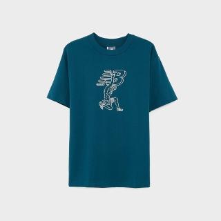【NEW BALANCE】NB 插畫家短袖上衣 短袖上衣 運動 休閒 美版 男 綠色(MT51978DOE-F)