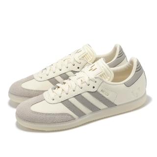 【adidas 愛迪達】休閒鞋 Samba Messi 男鞋 女鞋 梅西 米白 灰 德訓鞋 愛迪達(JQ0266)