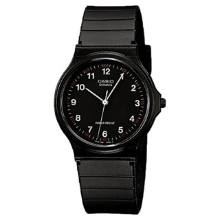 【CASIO 卡西歐】MQ-24-1B 超薄靜音 學院風指標錶(學生考試必備 錶徑3.49公分)
