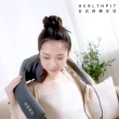 【HEALTHPIT日式舒適生活】Relax頸Fun鬆 無線肩頸按摩器 HH-567(類貓抓皮革/六輪分工揉壓有感)
