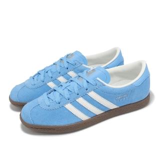 【adidas 愛迪達】休閒鞋 Stadt 男鞋 女鞋 水藍 白 麂皮 復古 膠底 愛迪達(JR6345)