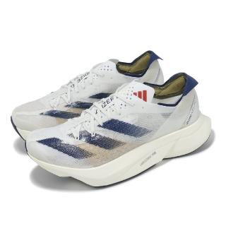 【adidas 愛迪達】競速跑鞋 Adizero Adios Pro 3 W 女鞋 灰 藍 緩震 回彈 運動鞋 愛迪達(IG6424)