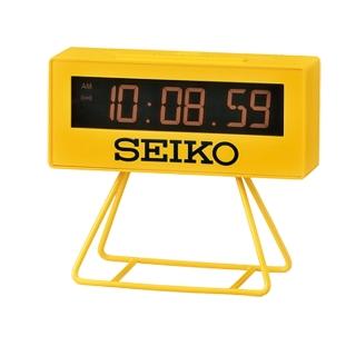 【SEIKO 精工】SNOOZE貪睡功能 可計時 倒數 立式電子鐘QHL062(嗶嗶鬧鈴 貪睡 日曆 碼表)