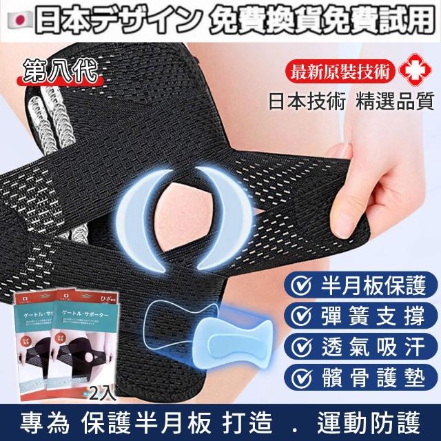 【Keep Power健身房】半月板護膝2入組 專業運動護膝 髕骨軟鐵護膝(輕薄透氣可調節/登山/跑步/運動防護)