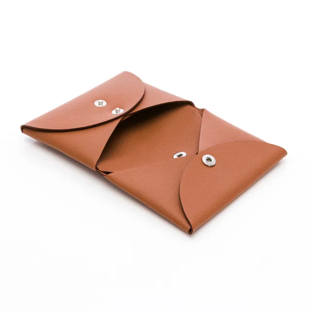 【Hermes 愛馬仕】Calvi Duo Compact card holder(棕)