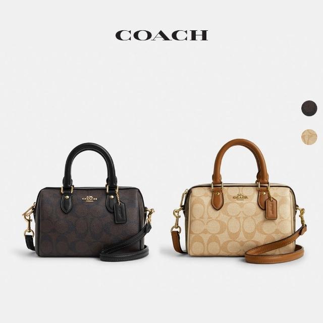 【COACH】蔻馳官方直營 ROWAN經典Logo迷你斜背包 老花-多色可選(CAB16)