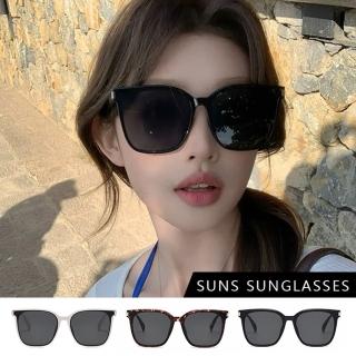 【SUNS】抗UV太陽眼鏡 韓版大框墨鏡 經典潮流墨鏡 潮流情侶款太陽眼鏡 S523(採用PC防爆鏡片/抗UV400)