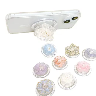 【HongXin】立體花手機氣囊Magsafe磁吸支架(MagSafe/磁吸手機支架/手機支架)