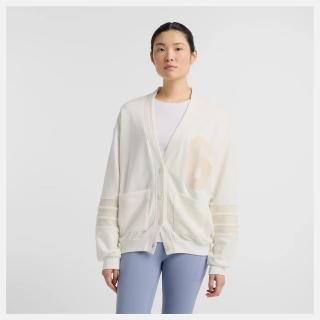 【NEW BALANCE】NB 外套 女 棉質 刷毛 美規 米白 WT51515SST
