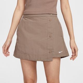 【NIKE 耐吉】短褲 女 運動褲裙 AS W NSW ESSNTL WVN MR 3 SKO 棕 HM6980-214