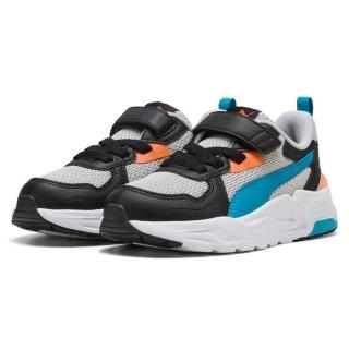 【PUMA】運動鞋 童鞋 中童 兒童 魔鬼氈 TRINITY LITE AC+ PS 黑灰 39148015