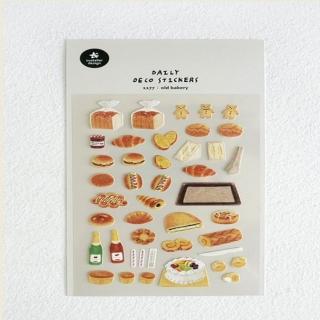 【德德小品集】JR 韓國限定貼紙 烘焙紡 1177(吐司 麵包 果醬 香檳 三明治 肉桂 餅乾 漢堡 可頌)