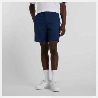 【NEW BALANCE】NB 短褲 男 休閒褲 美規 藍 MS51583NNY
