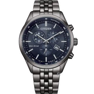 【CITIZEN 星辰】GENT’S Eco-Drive 光動能三眼計時腕錶 42MM(AT2577-57L)