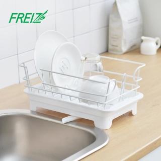 【FREIZ】Blance 導流式碗盤餐具瀝水籃(導流瀝水架/碗碟收納架/杯架/餐具架/瀝水置物架)