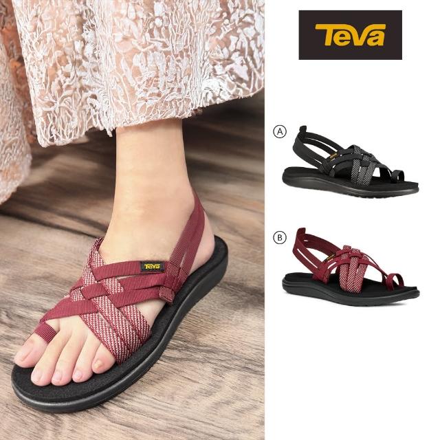 【TEVA】女輕量涼鞋 交叉織帶夾腳涼鞋 Voya Strappy 原廠(經典款任選)