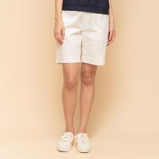 【perng yuh 芃諭名品】*清新愜意 繡飾 棉感 短褲(2025 SS Collection｜4A春夏新品上市)
