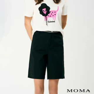 【MOMA】小男孩風舒適錦棉五分褲(兩色)