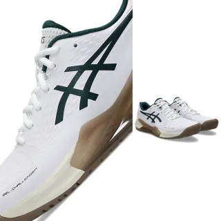 【asics 亞瑟士】GEL-CHALLENGER 14 男款 網球鞋 一般楦(1041A405-104 白 綠 支撐穩定 底線型 前後亞瑟膠)