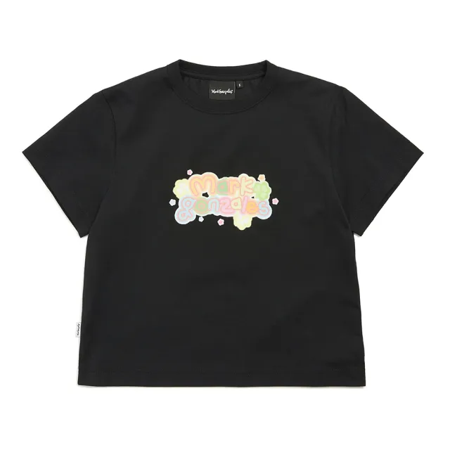 【Mark Gonzales】女裝 春日 MG LOGO 短版T恤-黑色