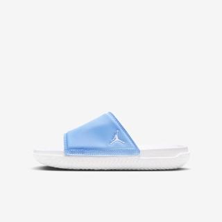 【NIKE 耐吉】JORDAN PLAY SLIDE GS 女鞋 大童 拖鞋 運動 休閒 白藍(DN3596401)