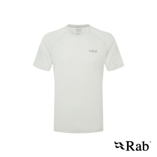 【RAB】Sonic Tee 短袖透氣排汗衣 男款 淺鋅 #QBL01