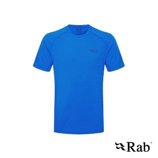 【RAB】Sonic Tee 短袖透氣排汗衣 男款 瑪雅藍 #QBL01