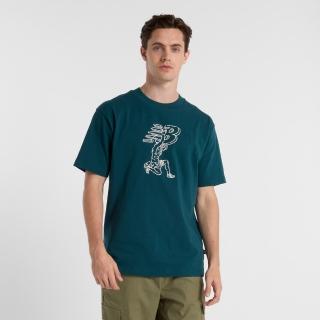 【NEW BALANCE】NB 短袖上衣 男 美規 綠 MT51978DOE
