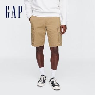 【GAP】男裝 工裝短褲-卡其色(703768)