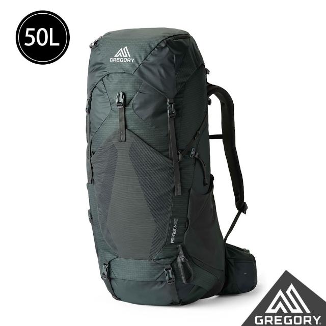 【Gregory】50L PARAGON 登山背包 S/M 瀑布綠(登山包 多日登山 水袋夾層 透氣 舒適背負 可調是背板)